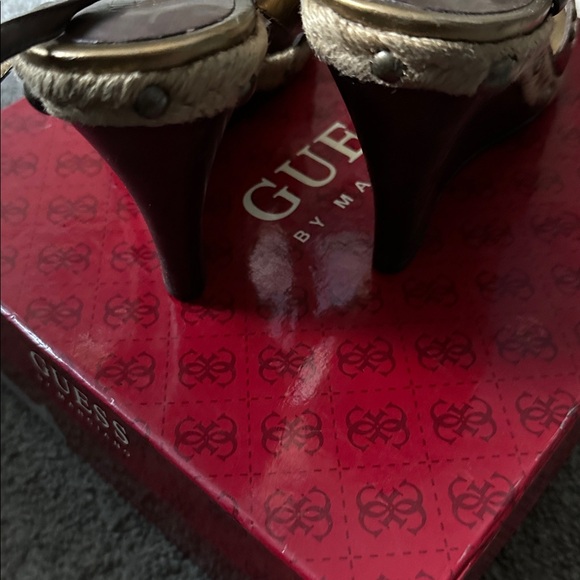 Guess Brown Strappy Heels - Picture 4 of 5